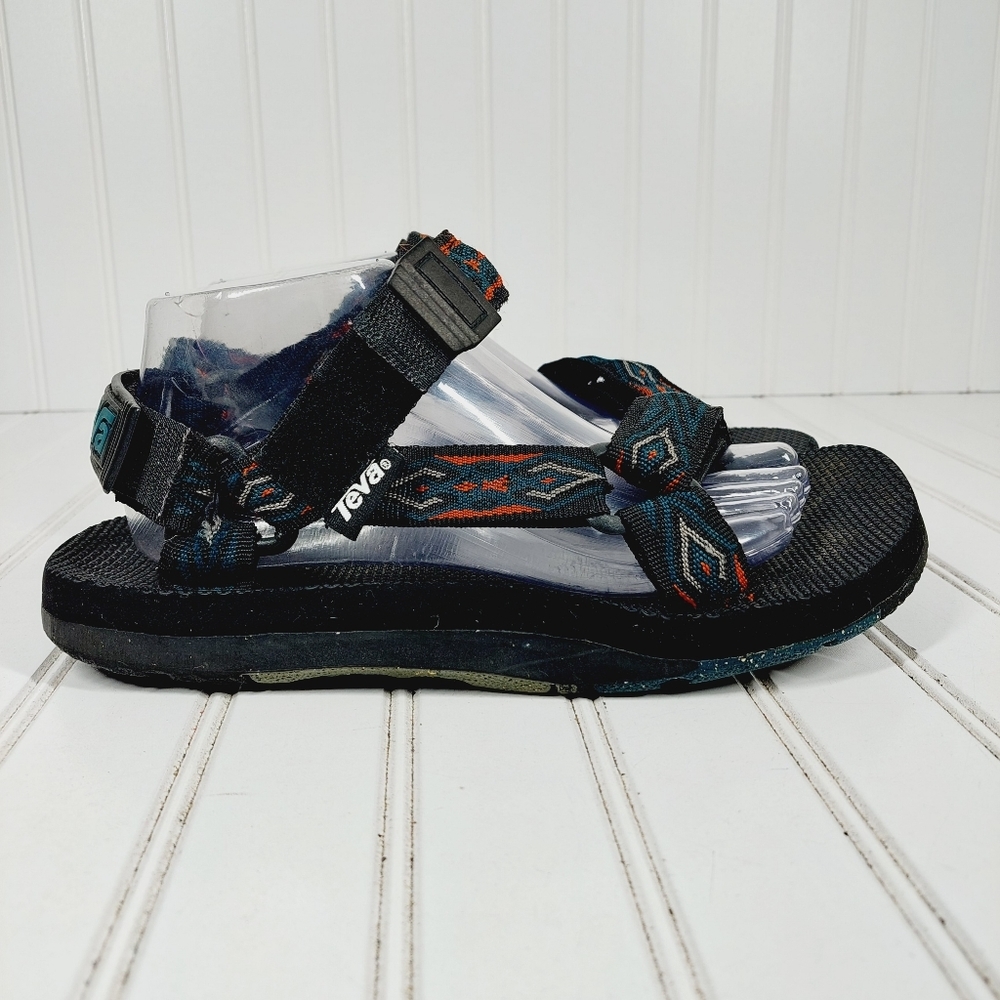Teva Hurricane XLT2 Black Blue Slip On Comfy Flt Hiking Summer Sandals I633 - Picture 6 of 11